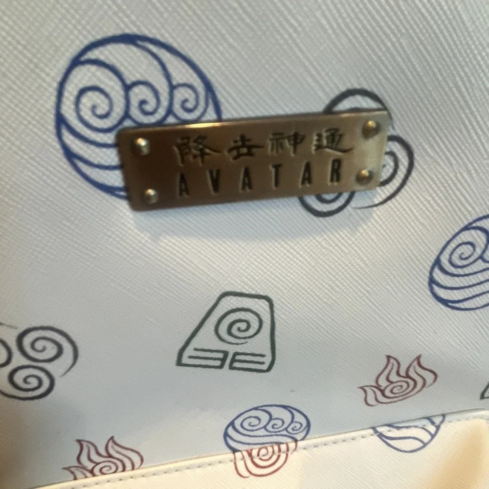 Avatar: The Last Airbender Appa Medium Beige Backpack, Zip, Bag Charm